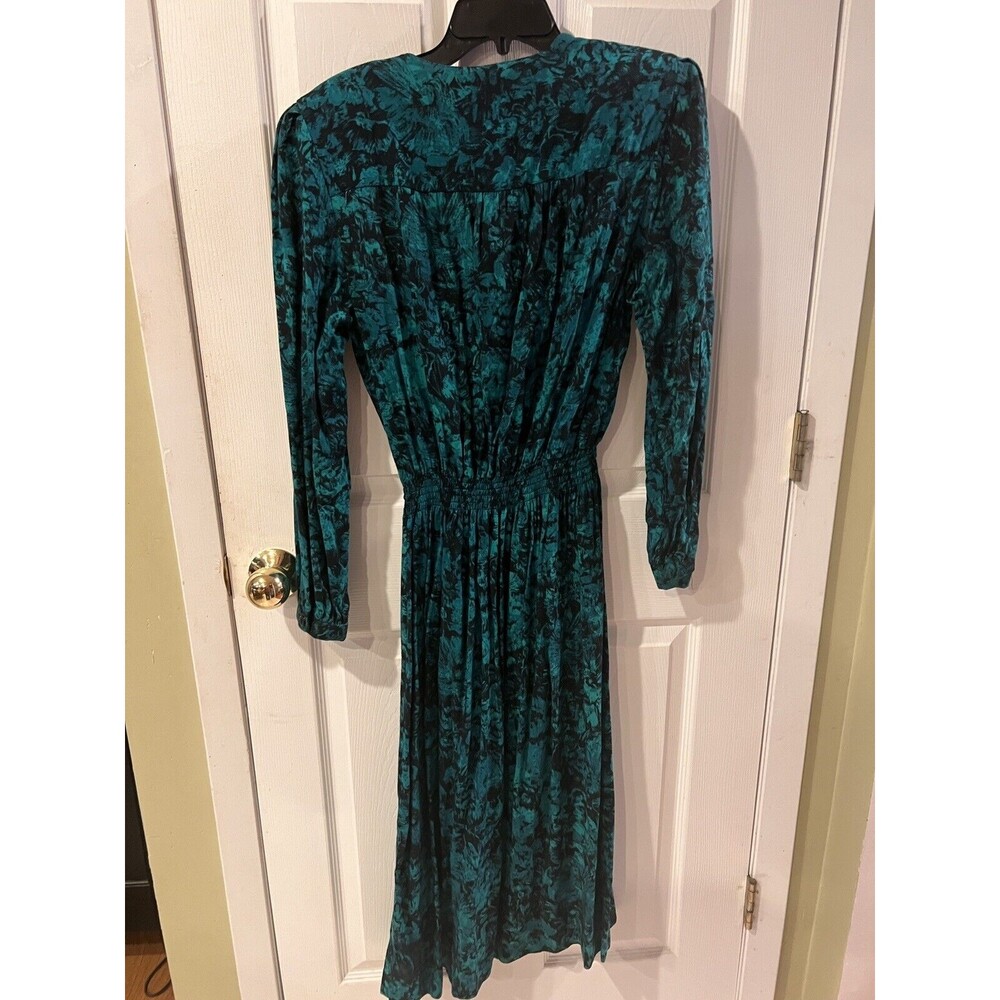 VIRGO II Dress Womens Sz 12 Shoulder Pads Midi Whimsygoth romantic Vintage Y2K - Picture 8 of 8